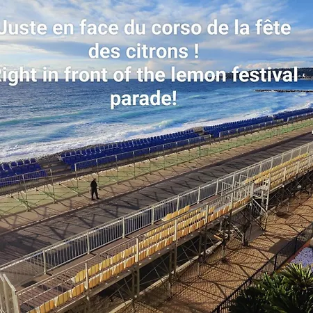 Lejlighed Le Coq Bleu D'azur- Piscine - Parking - Ac -wifi Menton